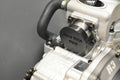 Exhaust manifold cap fitted on the engine